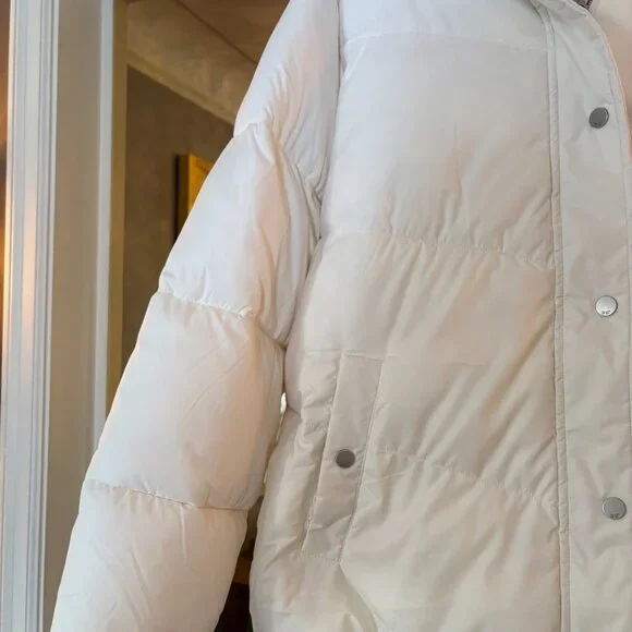 NWT 32 Degrees Heat Women's XL Puffer Jacket in White. - Picture 2 of 9